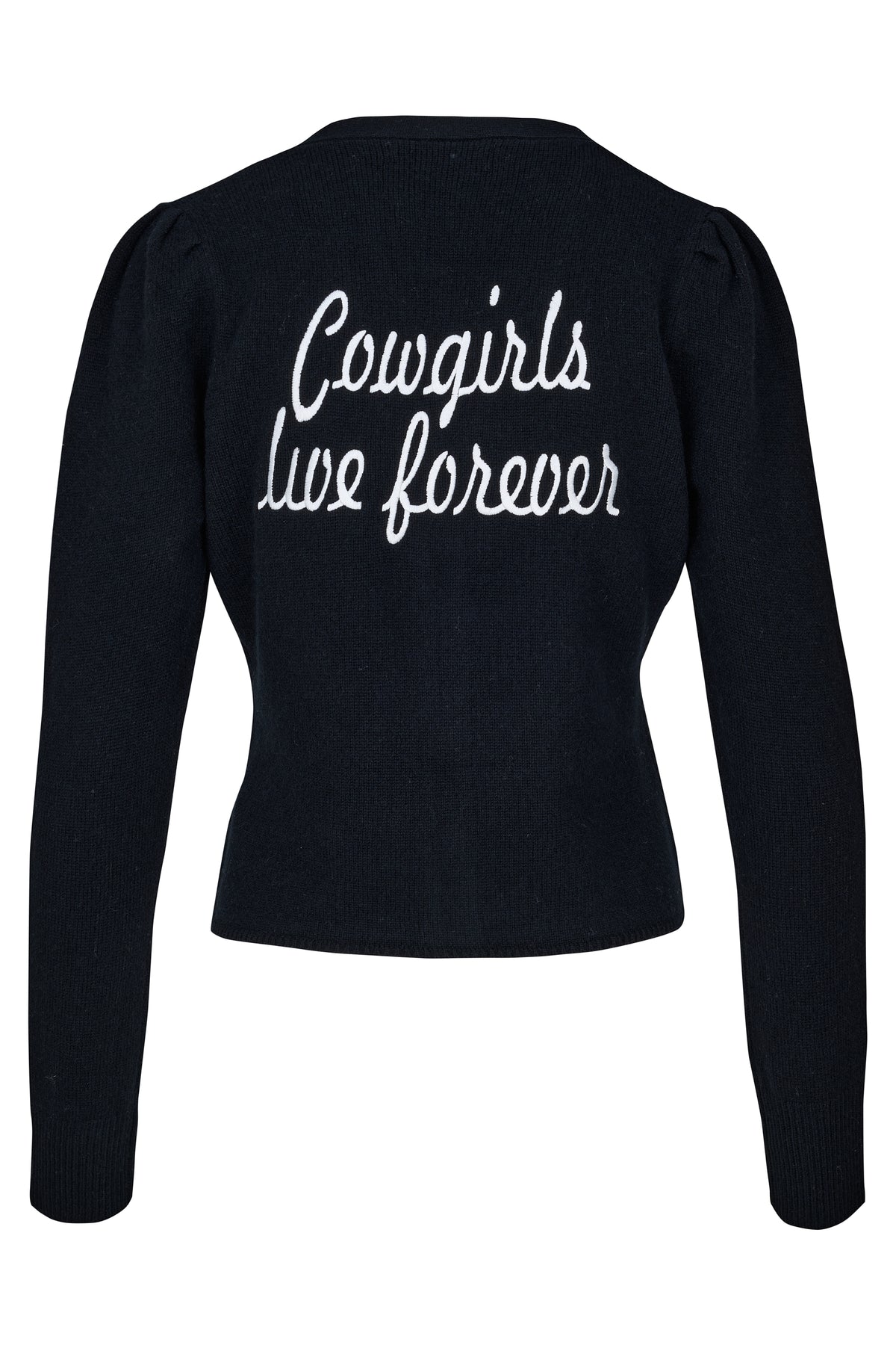 Cowgirls Live Forever Cardigan Black