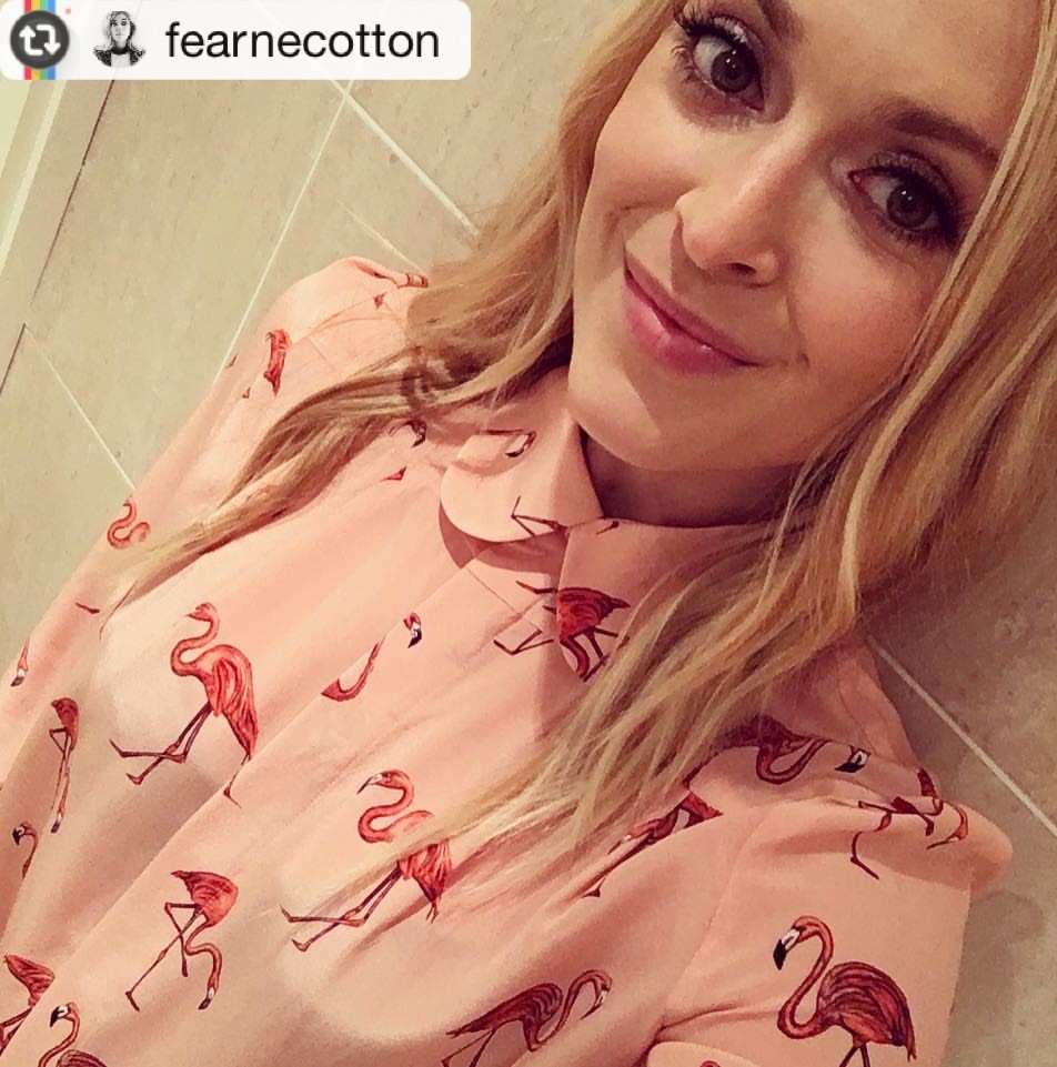 flamingo print blouse uk