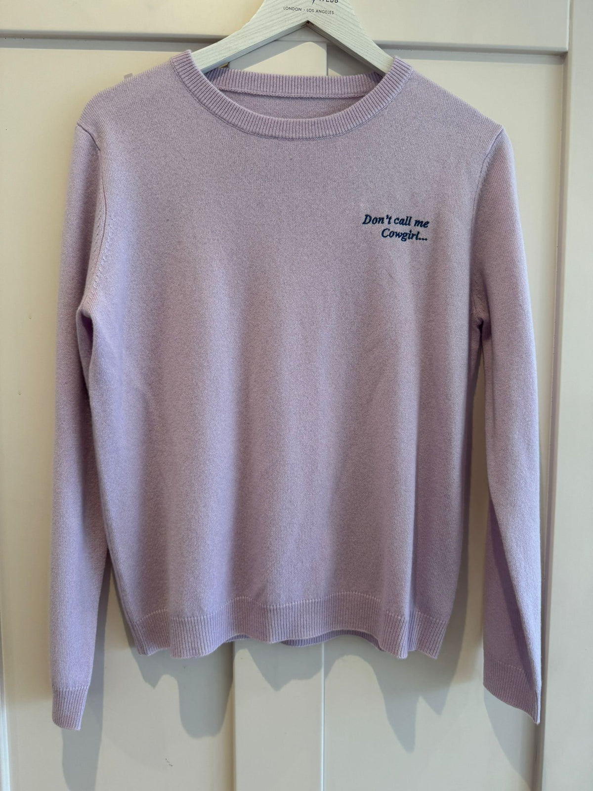 Embroidered Jumper in Lilac