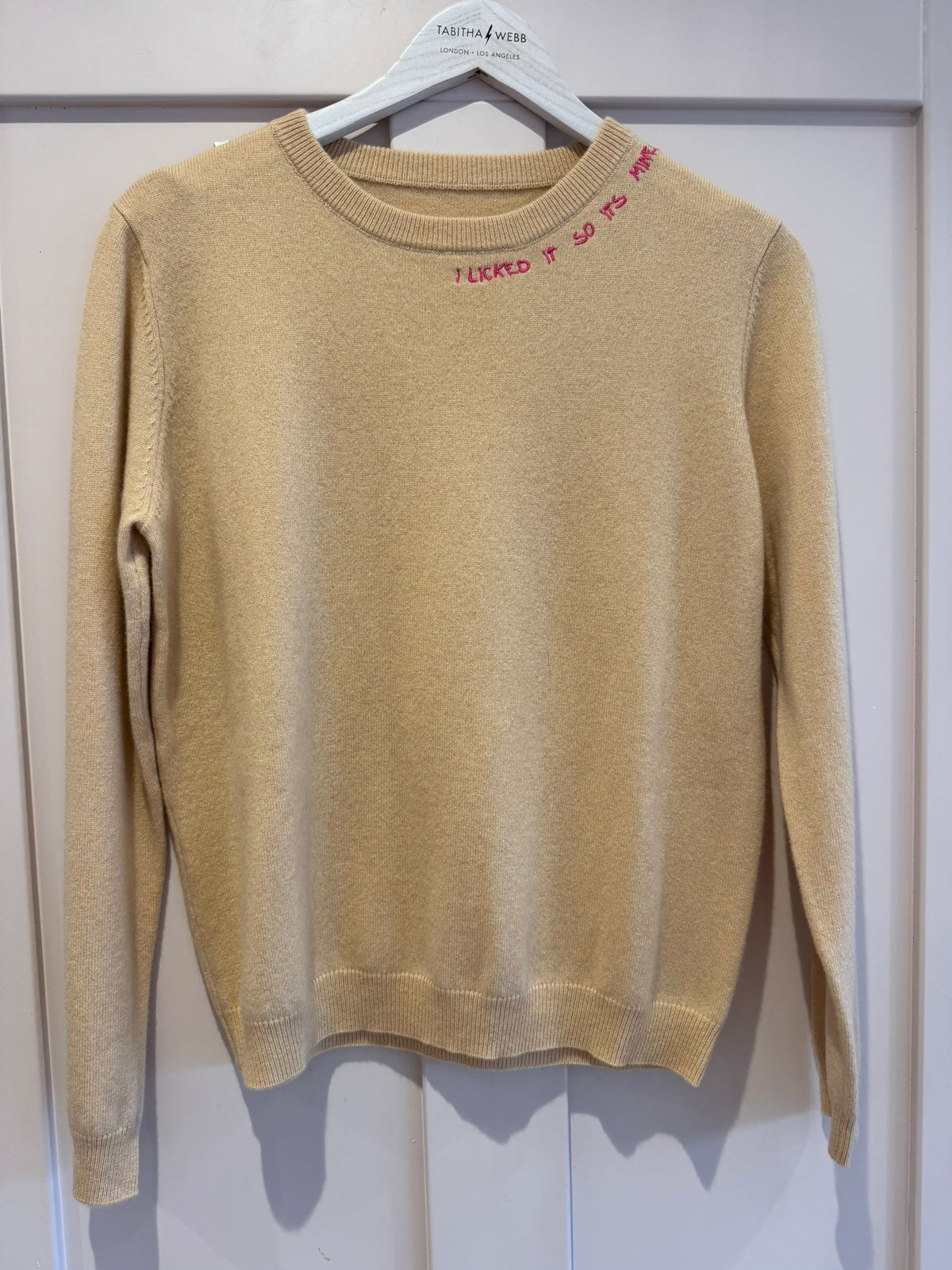 Embroidered Jumper in Camel