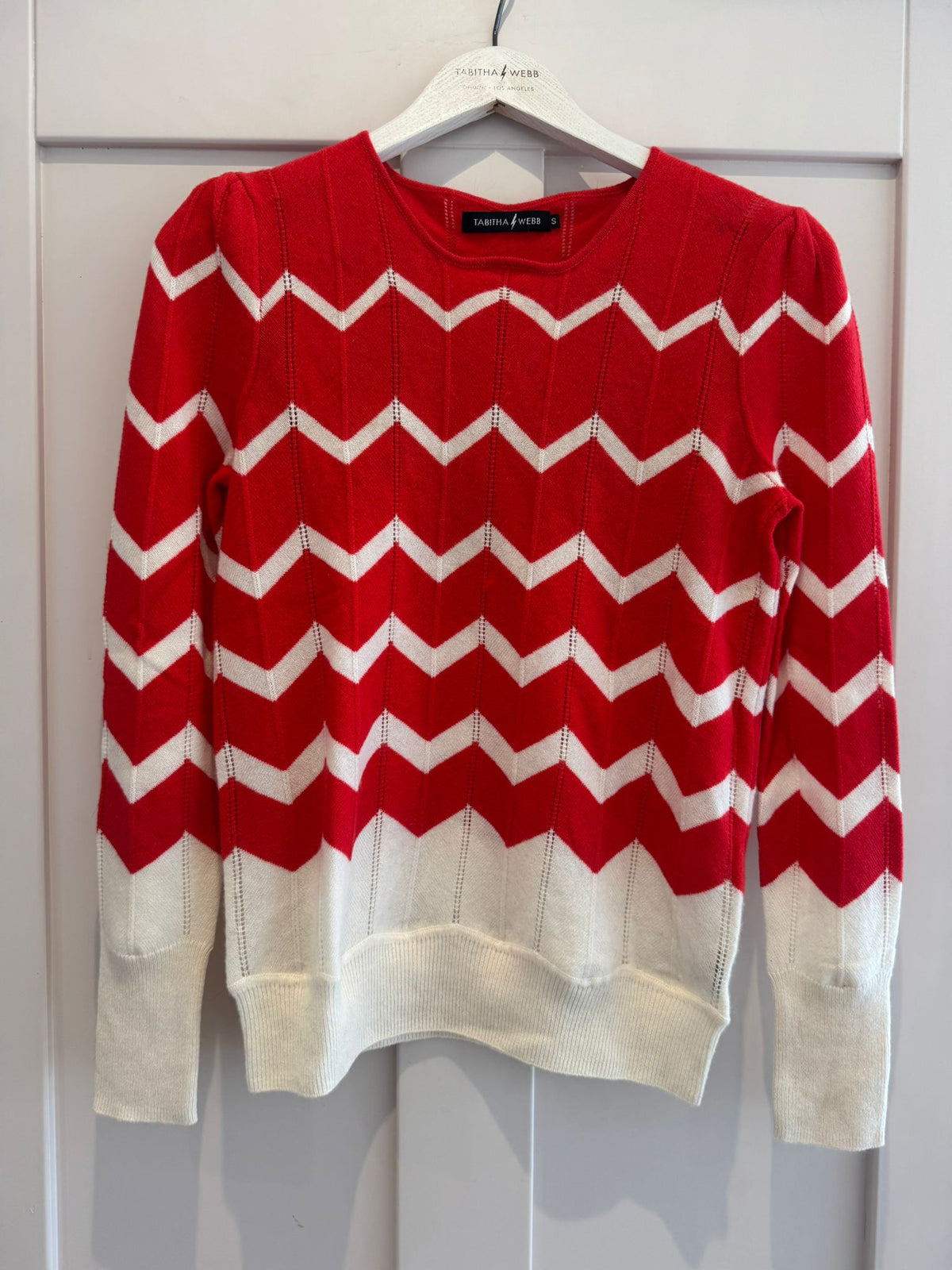 Lucille in Cream and Red Chevron