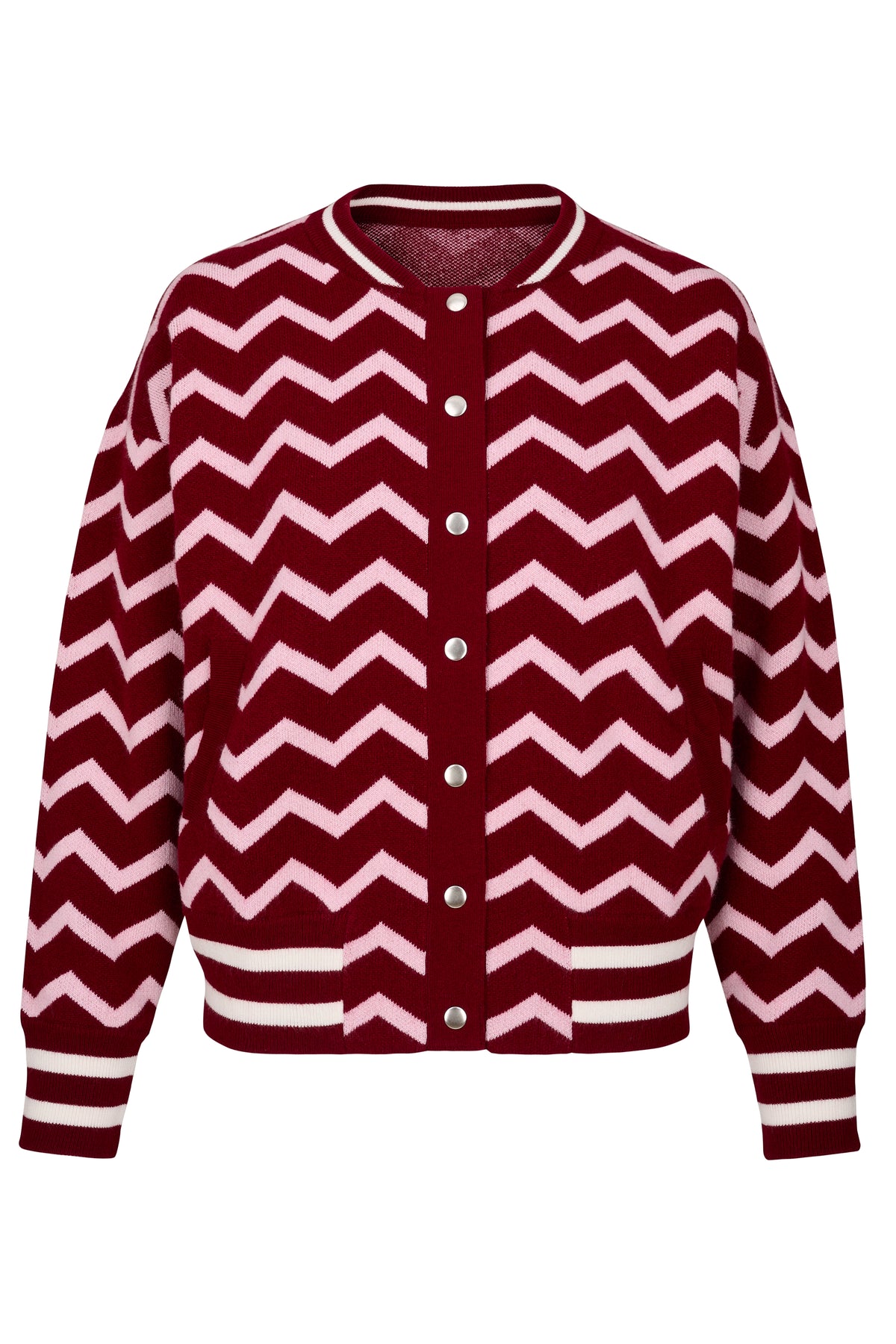 Chevron Cashmere Bomber