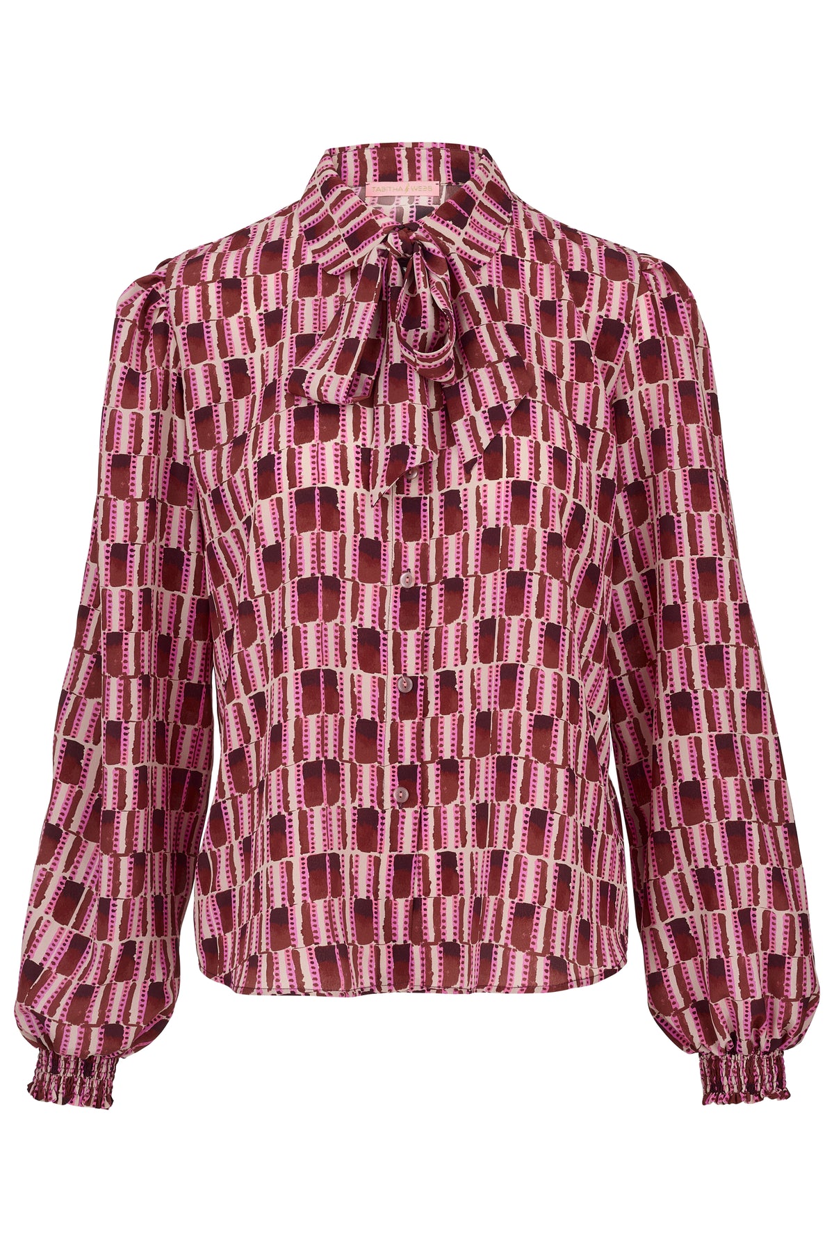 Dora in Retro Geometric With Removable Tie