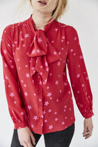 Red Star Pansy Pussybow