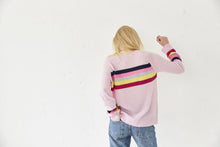 Load image into Gallery viewer, Rainbow Stripes in Pink Cashmere
