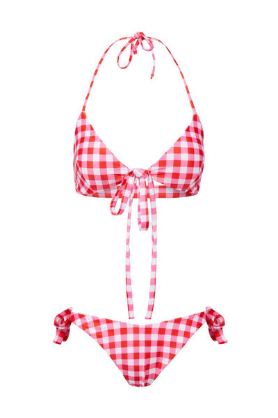 Dolly in Red and Pink Gingham