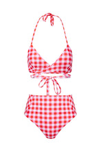 Load image into Gallery viewer, Carrie in Pink and Red Gingham

