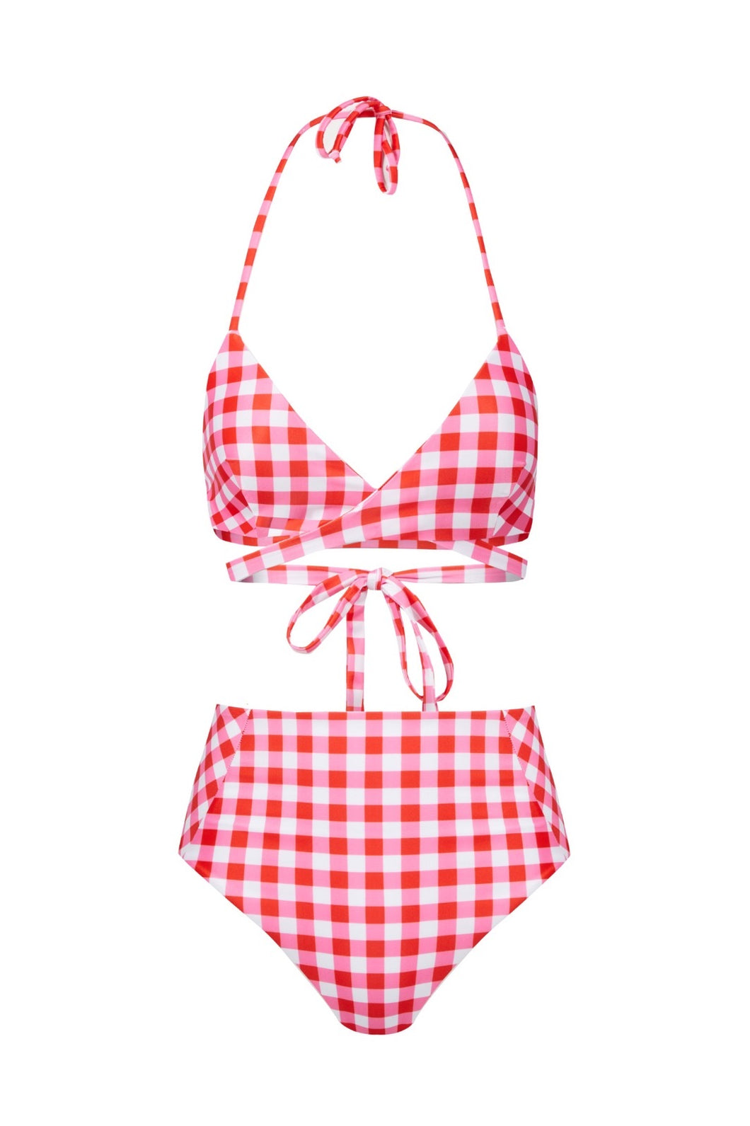 Carrie in Pink and Red Gingham