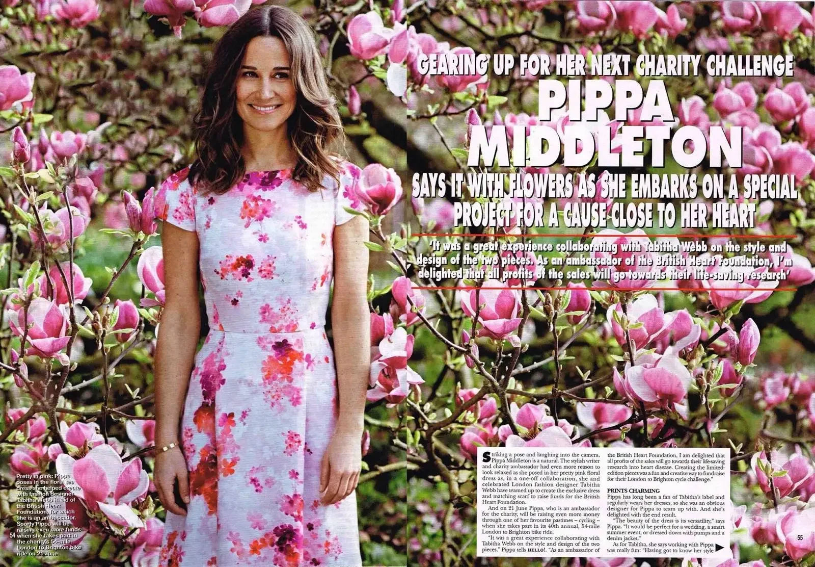 Pippa Middleton press cutting featuring Tabitha Webb